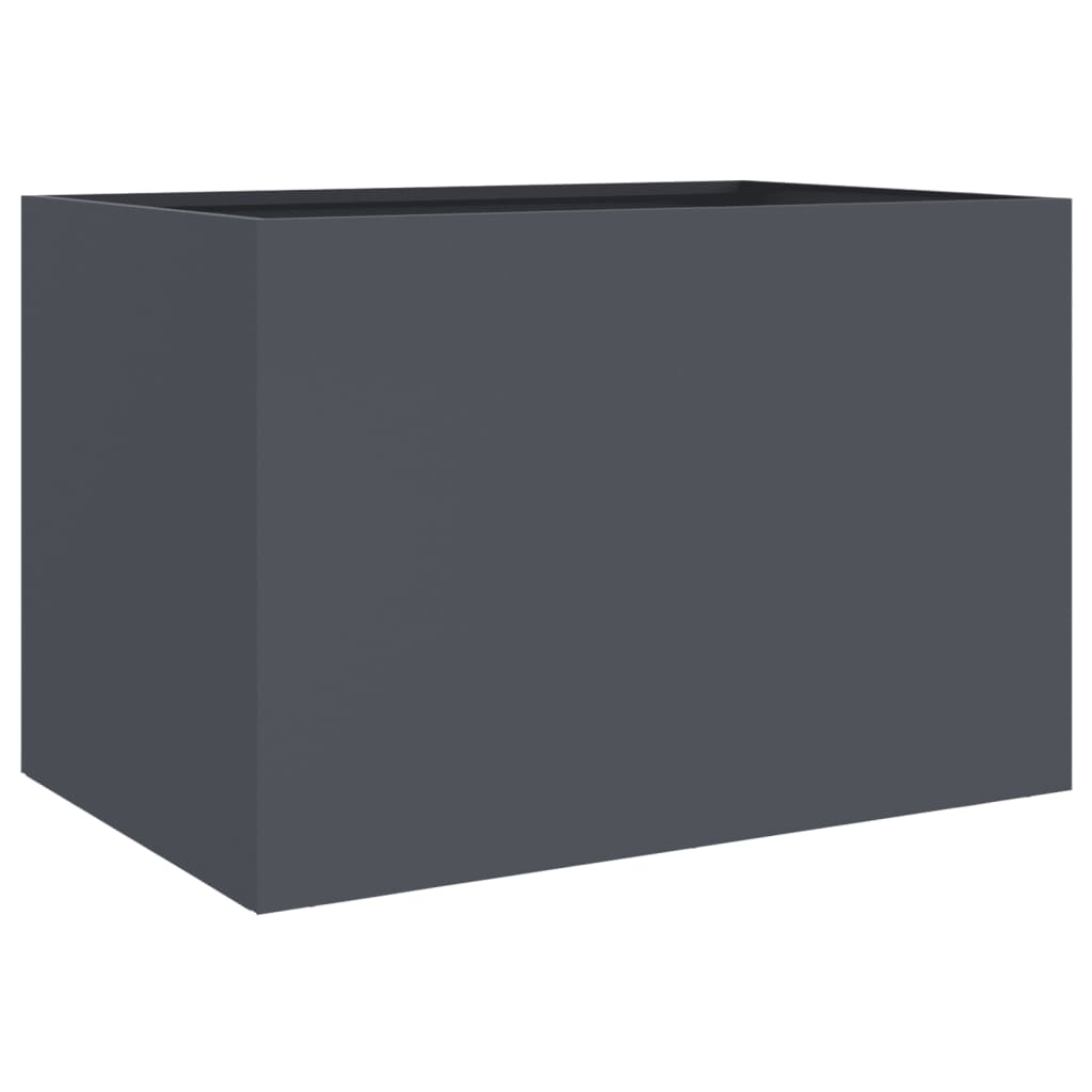 Plantenbak 62x47x46 cm staal antracietkleurig is nu te koop bij PeponiXL, paradijselijk wonen!