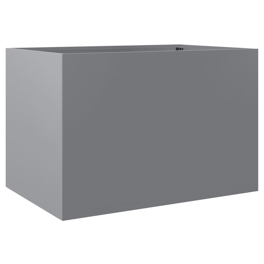 Plantenbak 62x47x46 cm gegalvaniseerd staal zilverkleurig is nu te koop bij PeponiXL, paradijselijk wonen!