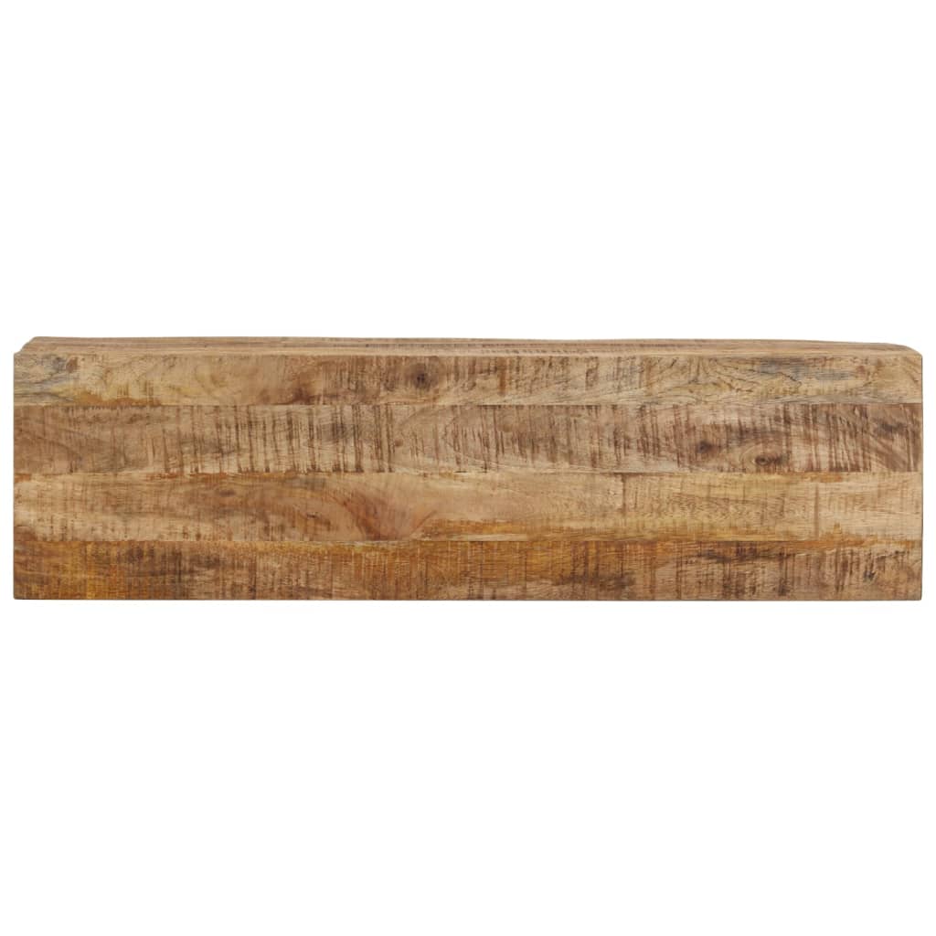 Wandtafel 110x30x75 cm massief ruw mangohout en ijzer is nu te koop bij PeponiXL, paradijselijk wonen!