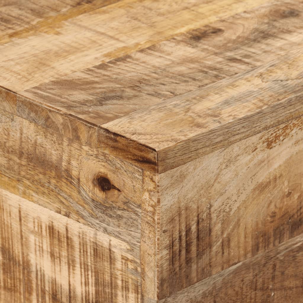 Wandtafel 110x30x75 cm massief ruw mangohout en ijzer is nu te koop bij PeponiXL, paradijselijk wonen!
