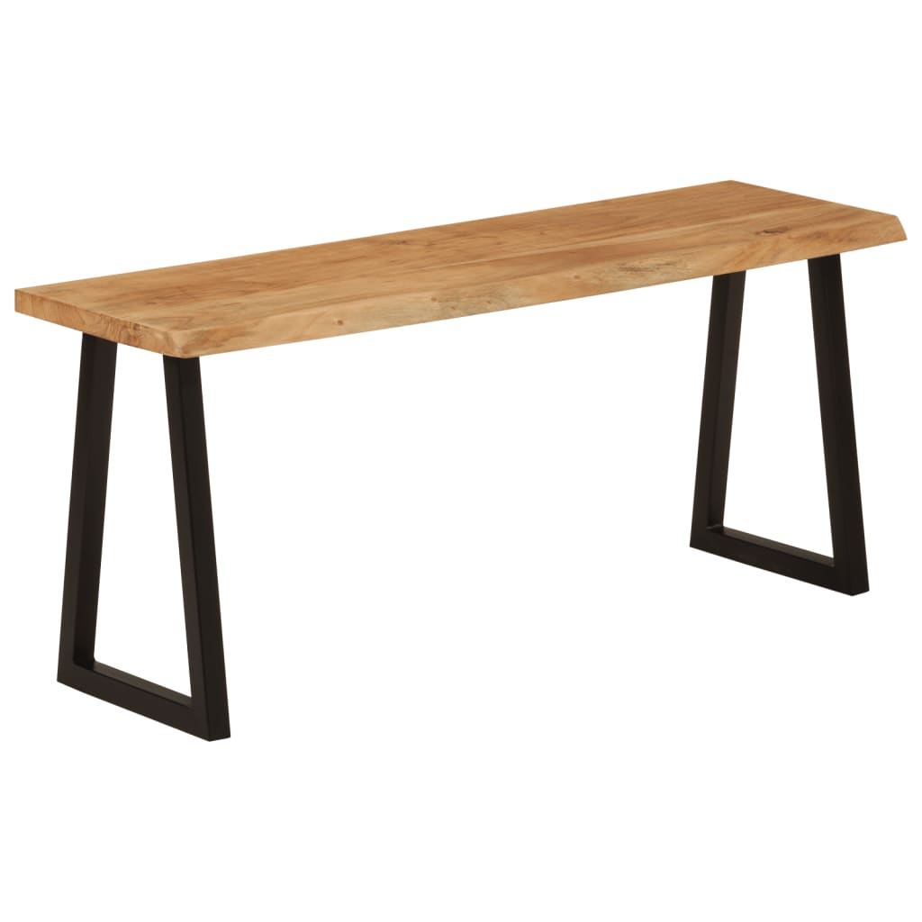 Bankje met natuurlijke rand 105 cm massief acaciahout is nu te koop bij PeponiXL, paradijselijk wonen!
