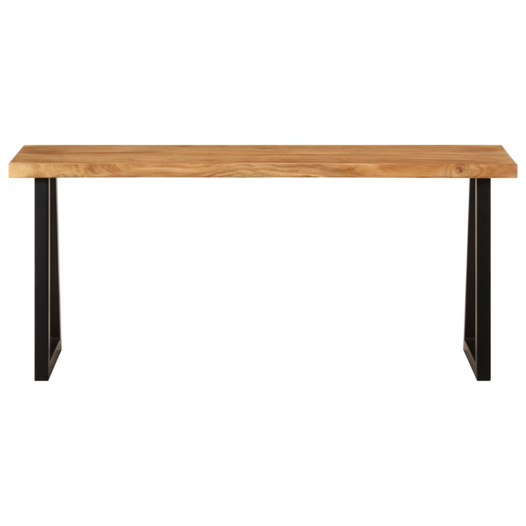 Bankje met natuurlijke rand 105 cm massief acaciahout is nu te koop bij PeponiXL, paradijselijk wonen!