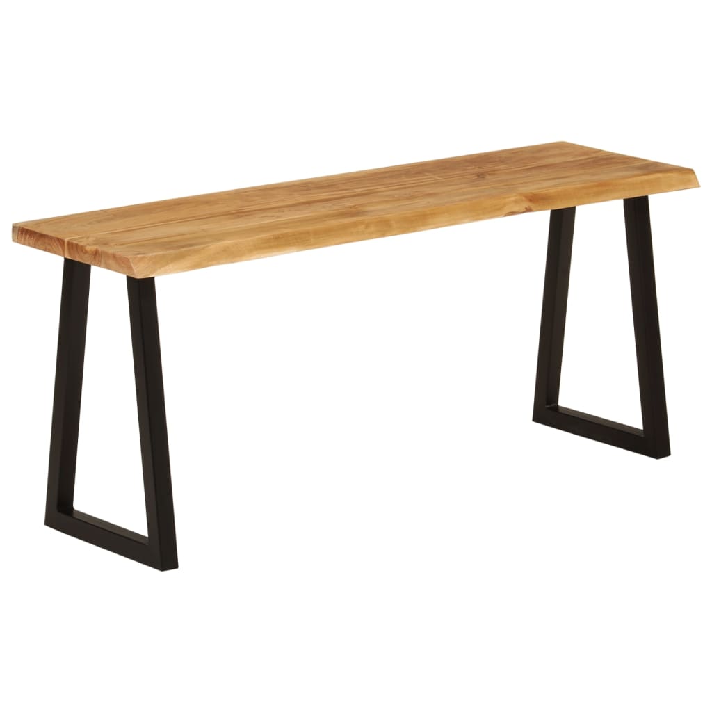 Bankje met natuurlijke rand 105 cm massief acaciahout is nu te koop bij PeponiXL, paradijselijk wonen!
