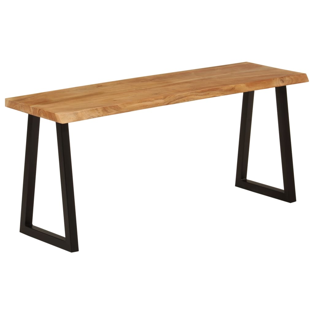Bankje met natuurlijke rand 105 cm massief acaciahout is nu te koop bij PeponiXL, paradijselijk wonen!