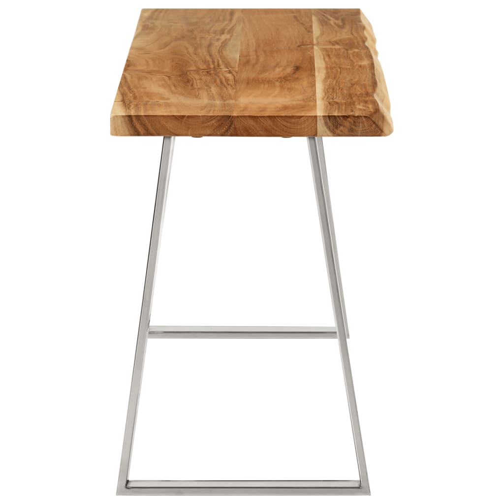 Bankje met natuurlijke rand 105 cm massief acaciahout is nu te koop bij PeponiXL, paradijselijk wonen!