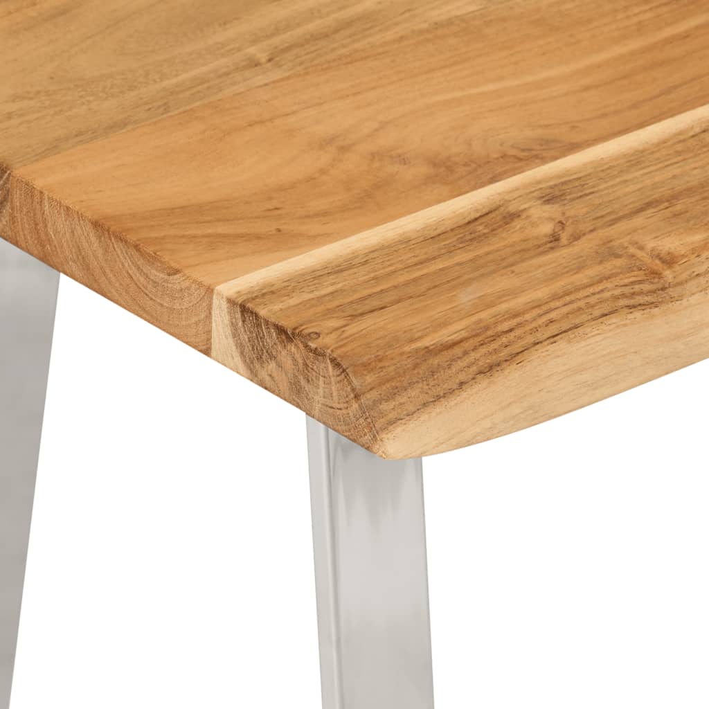 Bankje met natuurlijke rand 105 cm massief acaciahout is nu te koop bij PeponiXL, paradijselijk wonen!