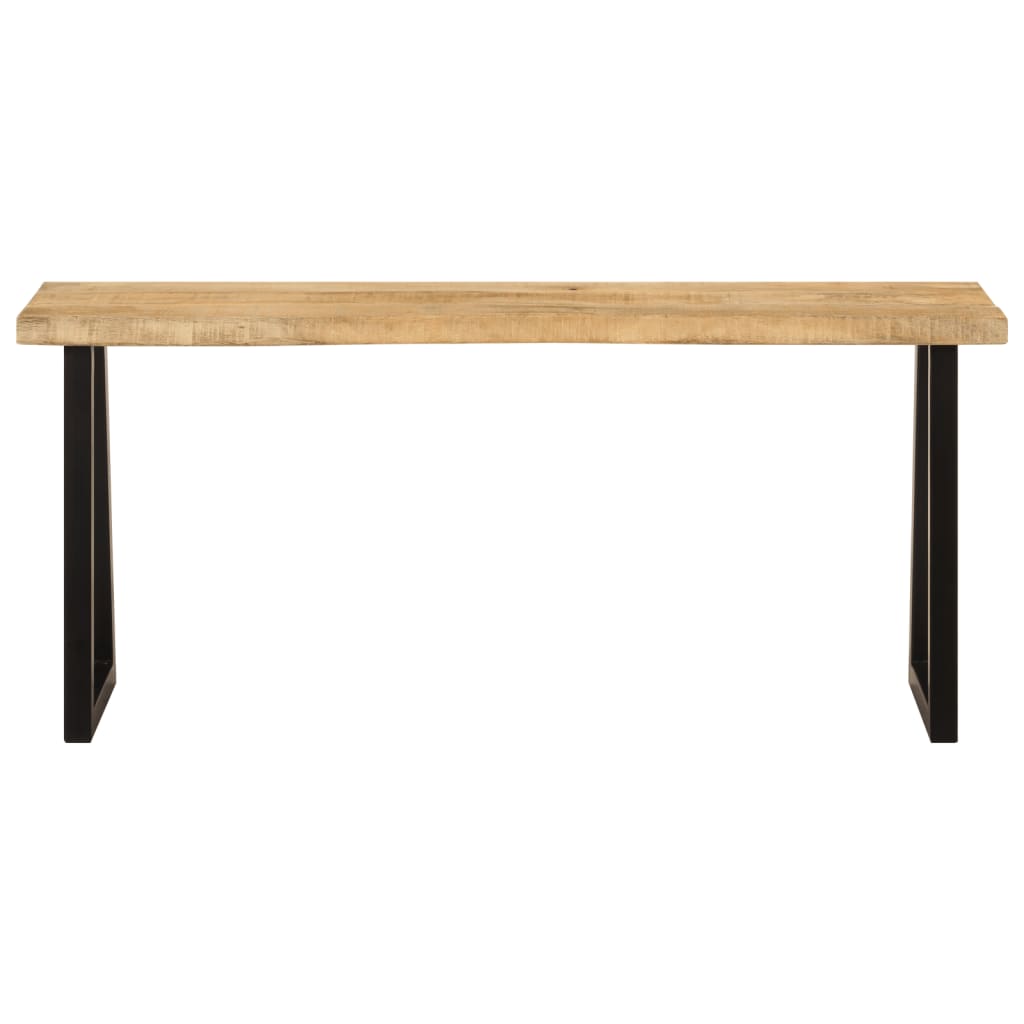 Bankje met natuurlijke rand 105 cm massief mangohout is nu te koop bij PeponiXL, paradijselijk wonen!