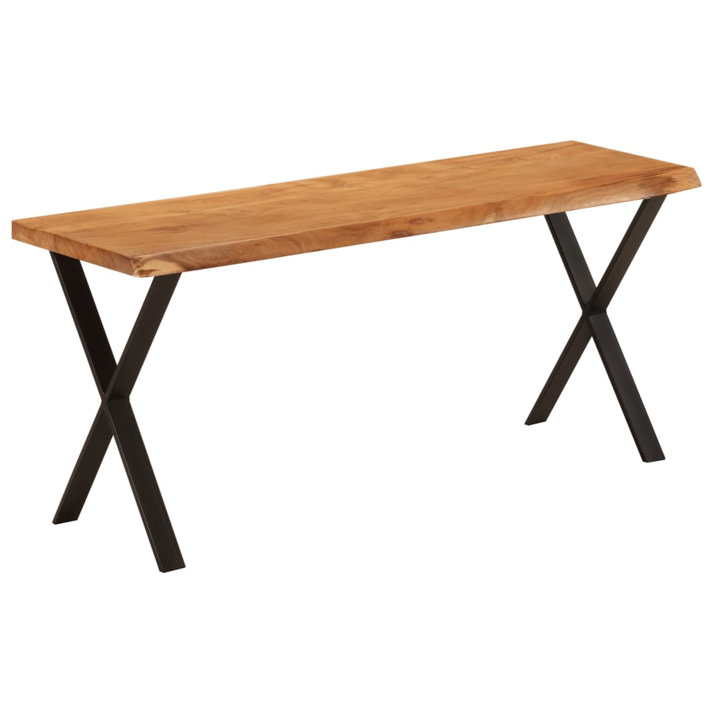Bankje met natuurlijke rand 105 cm massief acaciahout is nu te koop bij PeponiXL, paradijselijk wonen!
