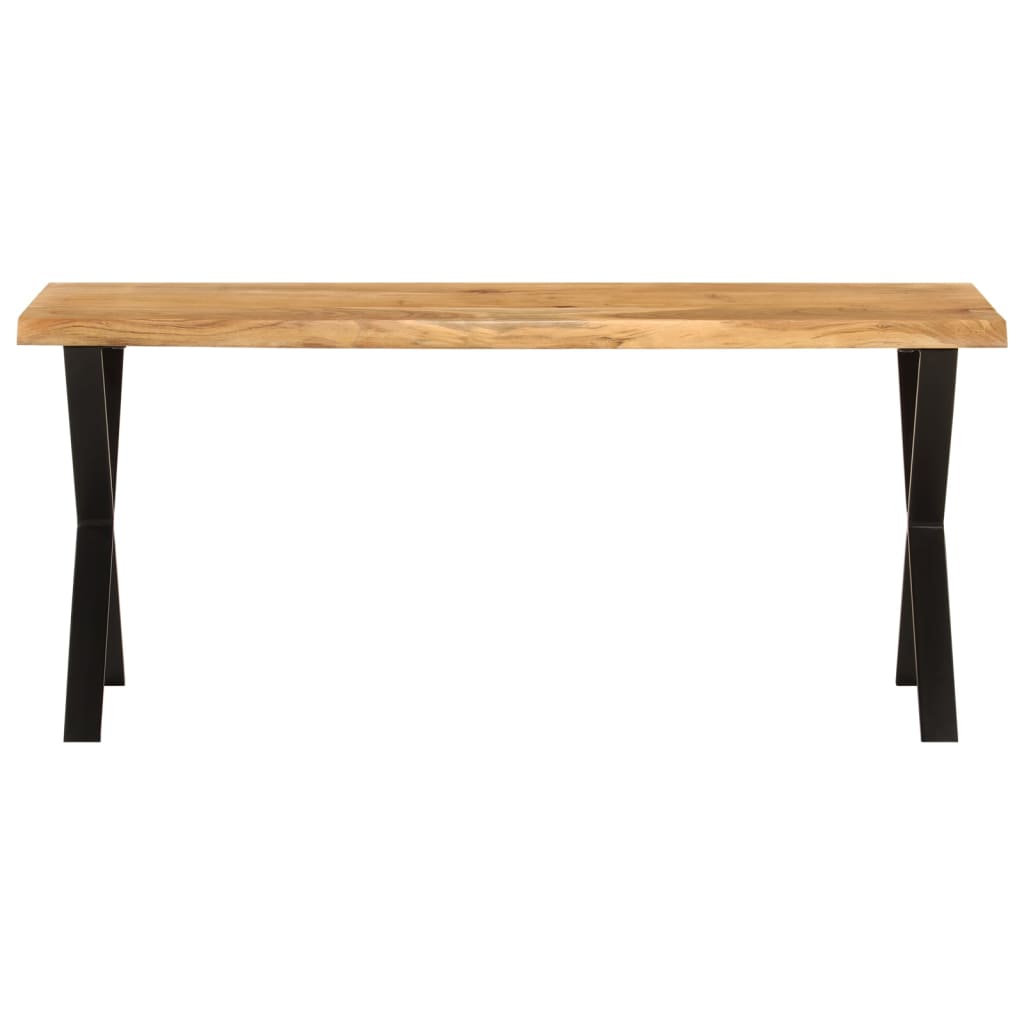 Bankje met natuurlijke rand 105 cm massief acaciahout is nu te koop bij PeponiXL, paradijselijk wonen!