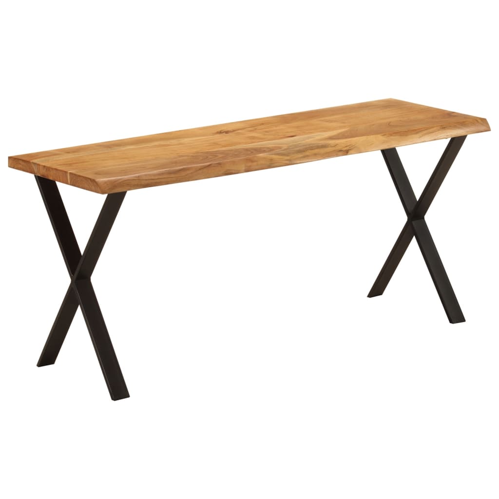 Bankje met natuurlijke rand 105 cm massief acaciahout is nu te koop bij PeponiXL, paradijselijk wonen!