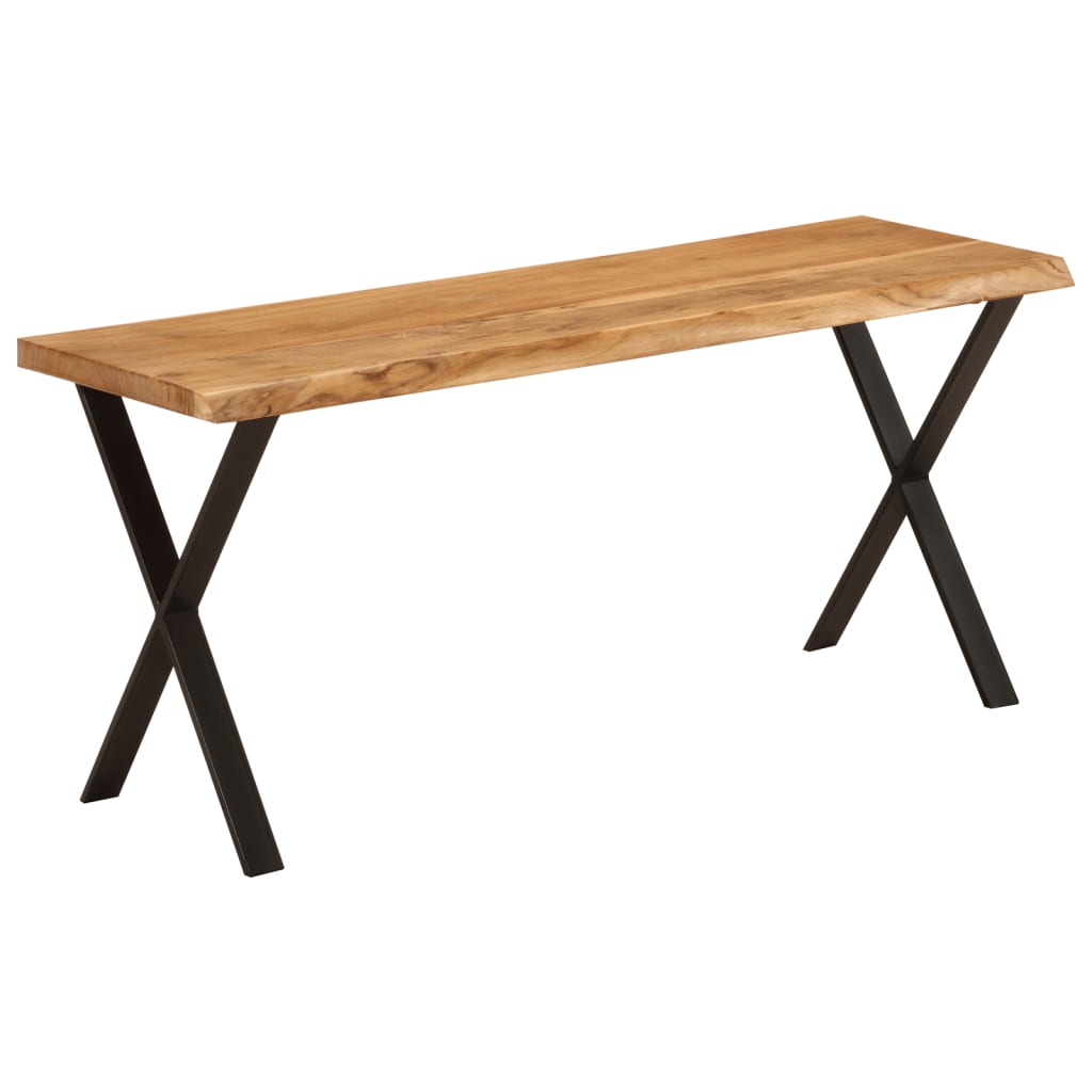 Bankje met natuurlijke rand 105 cm massief acaciahout is nu te koop bij PeponiXL, paradijselijk wonen!