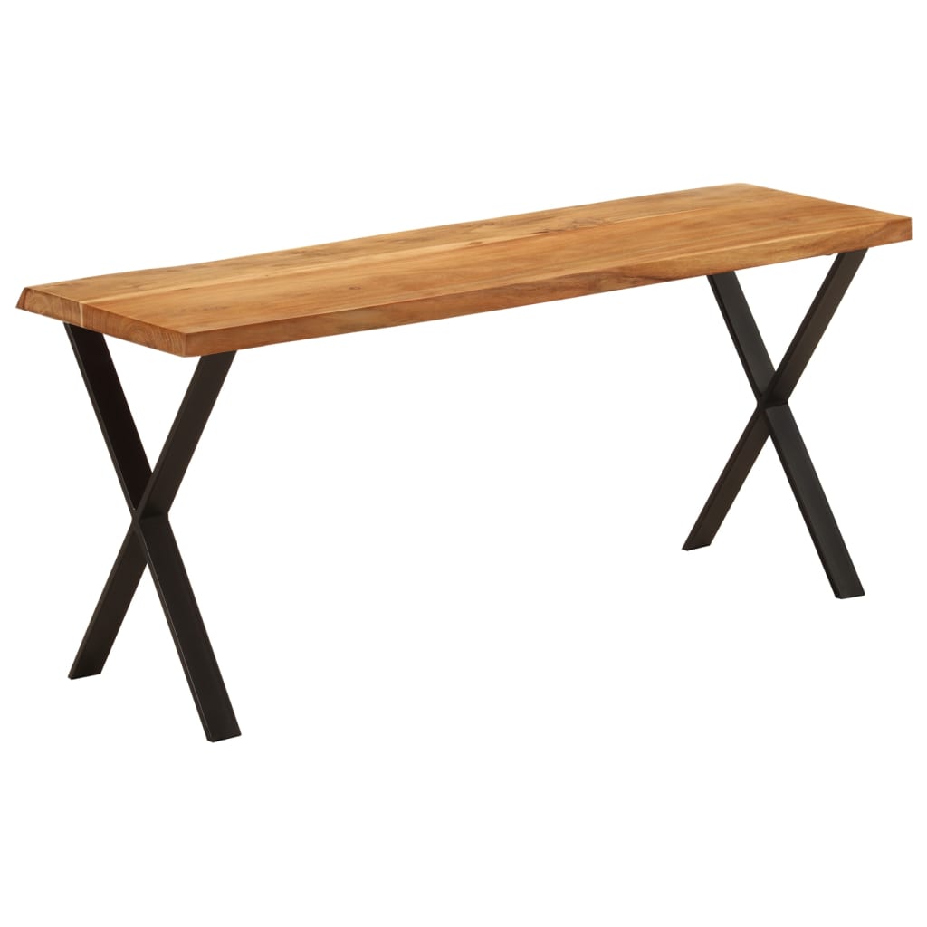 Bankje met natuurlijke rand 105 cm massief acaciahout is nu te koop bij PeponiXL, paradijselijk wonen!