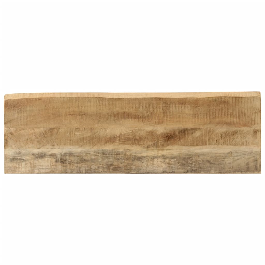 Wandtafel met natuurlijke rand 105x33x76 cm massief mangohout is nu te koop bij PeponiXL, paradijselijk wonen!