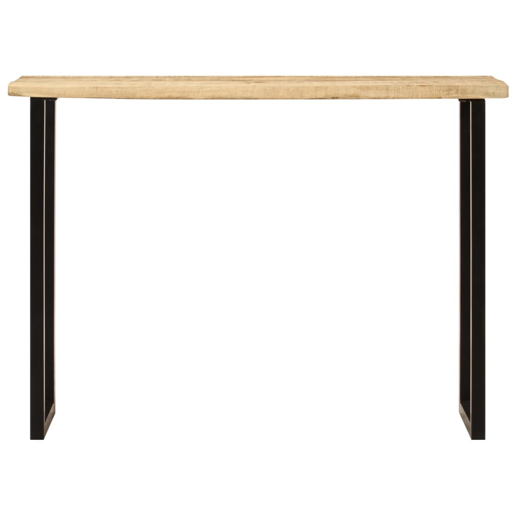 Wandtafel met natuurlijke rand 105x33x76 cm massief mangohout is nu te koop bij PeponiXL, paradijselijk wonen!