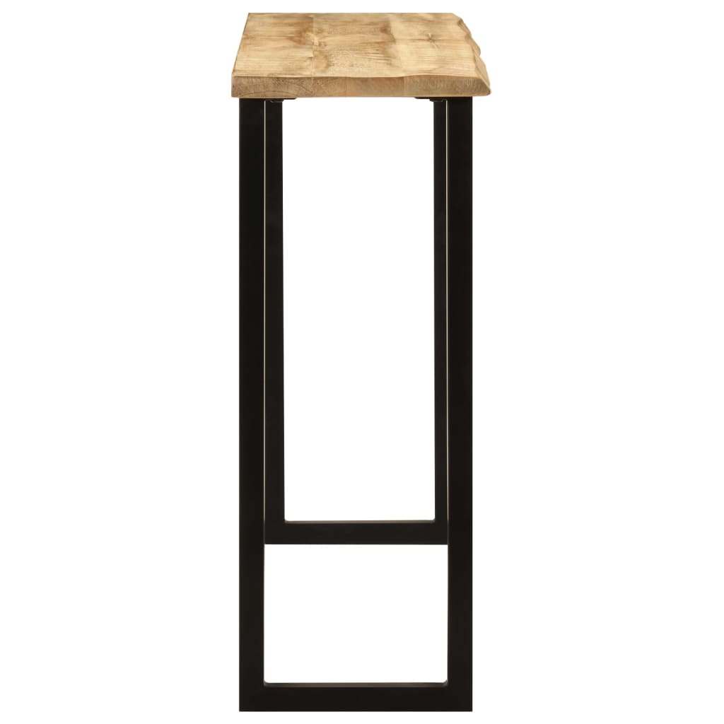 Wandtafel met natuurlijke rand 105x33x76 cm massief mangohout is nu te koop bij PeponiXL, paradijselijk wonen!