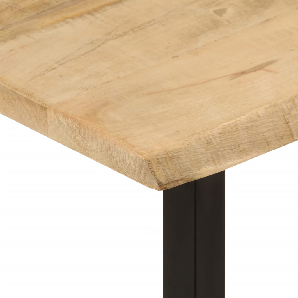 Wandtafel met natuurlijke rand 105x33x76 cm massief mangohout is nu te koop bij PeponiXL, paradijselijk wonen!