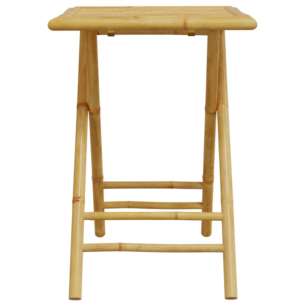 3-delige Bistroset inklapbaar met kussens bamboe donkergrijs is nu te koop bij PeponiXL, paradijselijk wonen!