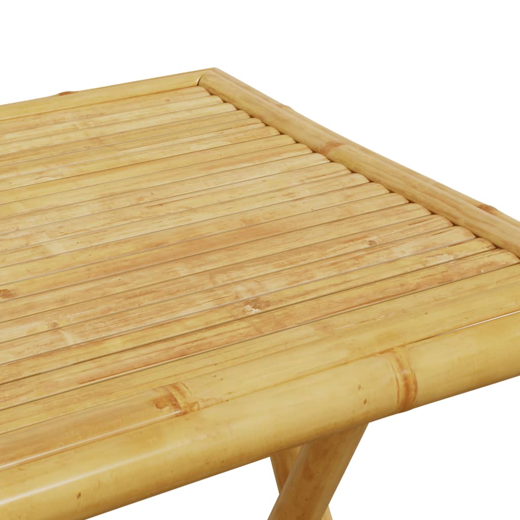 3-delige Bistroset inklapbaar met kussens bamboe donkergrijs is nu te koop bij PeponiXL, paradijselijk wonen!