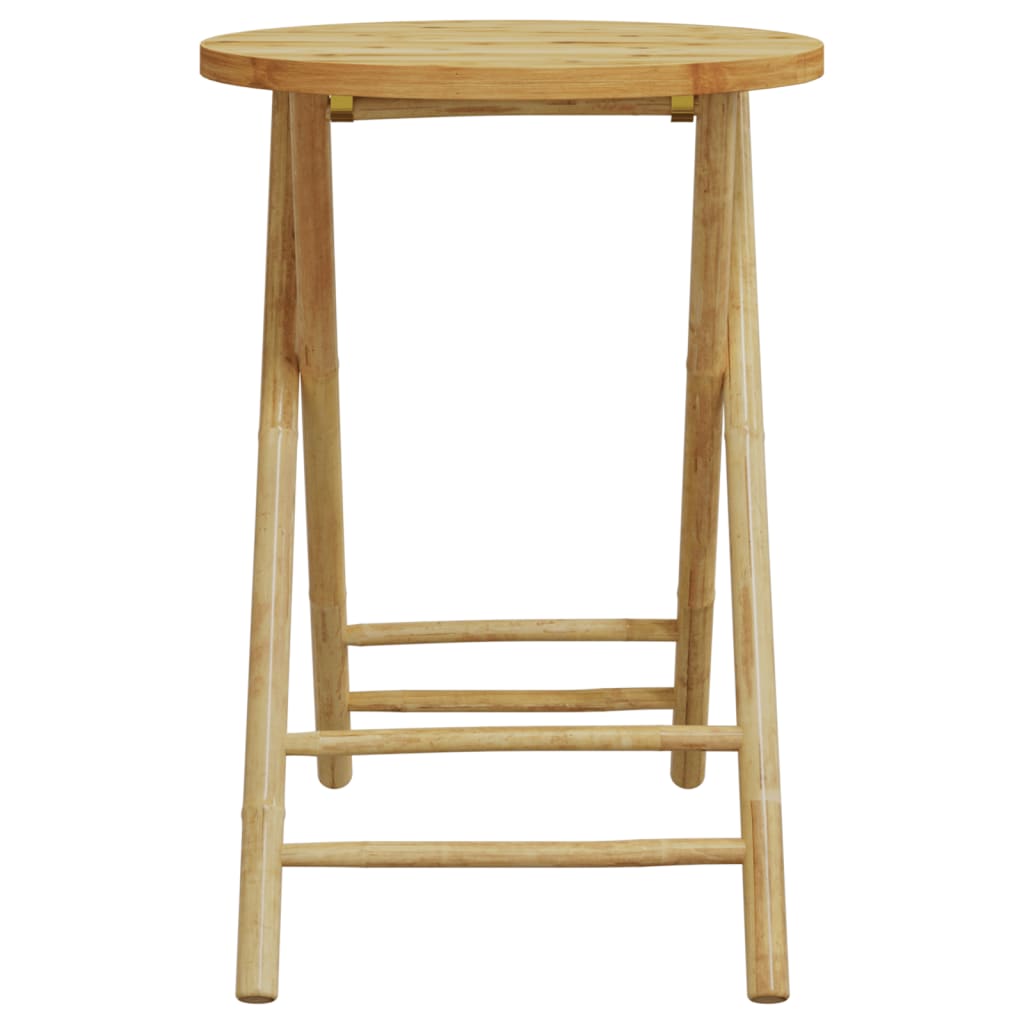 3-delige Bistroset inklapbaar met kussens bamboe donkergrijs is nu te koop bij PeponiXL, paradijselijk wonen!