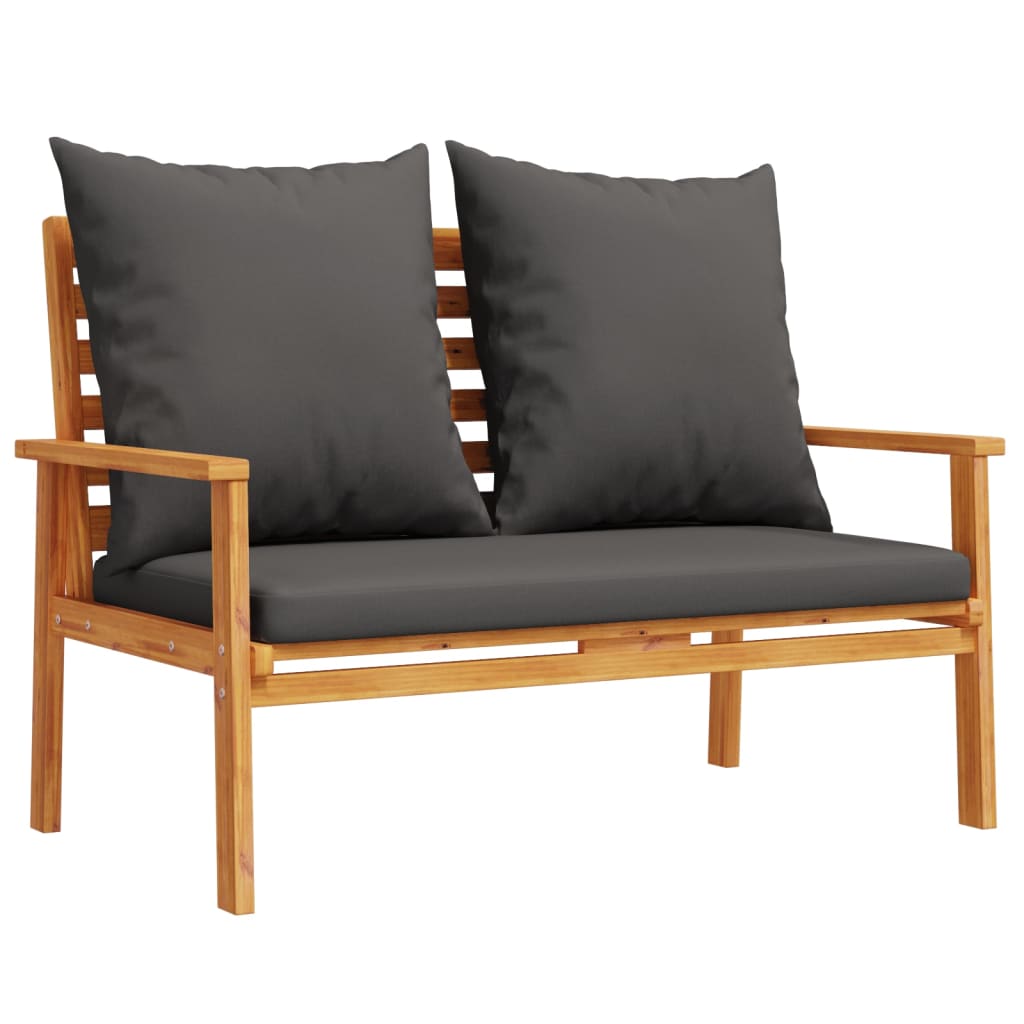 3-delige Loungeset met kussens massief acaciahout is nu te koop bij PeponiXL, paradijselijk wonen!