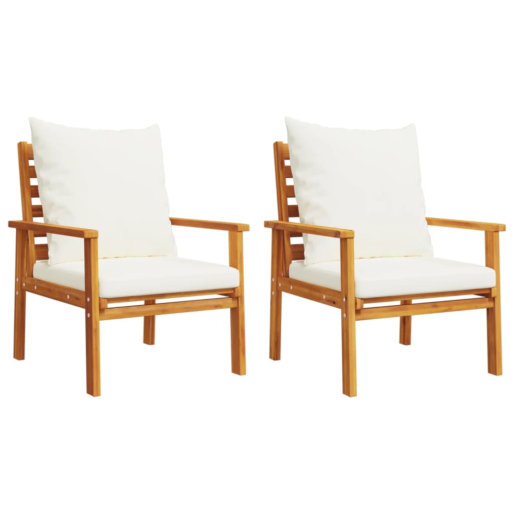 3-delige Loungeset met kussens massief acaciahout is nu te koop bij PeponiXL, paradijselijk wonen!