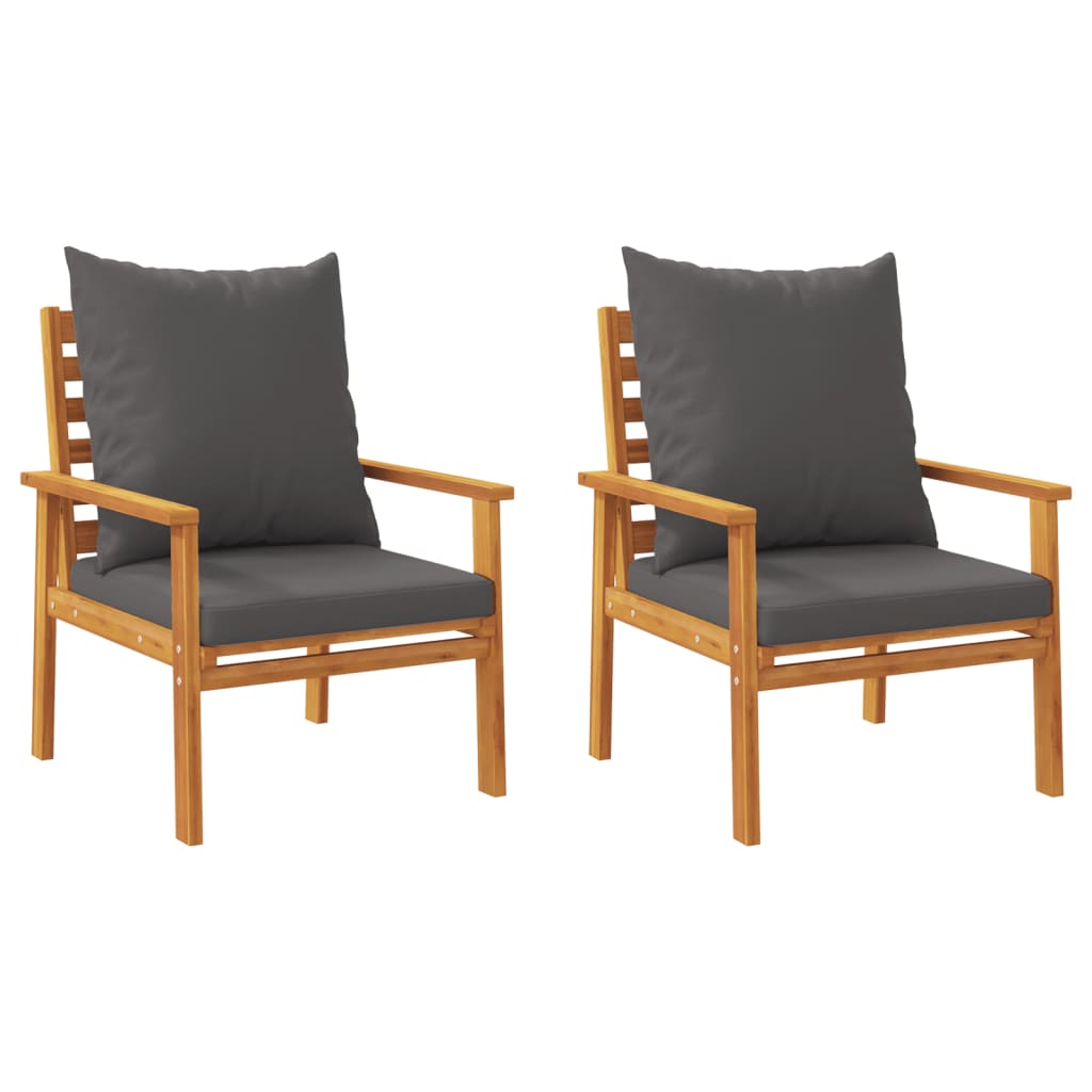 3-delige Loungeset met kussens massief acaciahout is nu te koop bij PeponiXL, paradijselijk wonen!