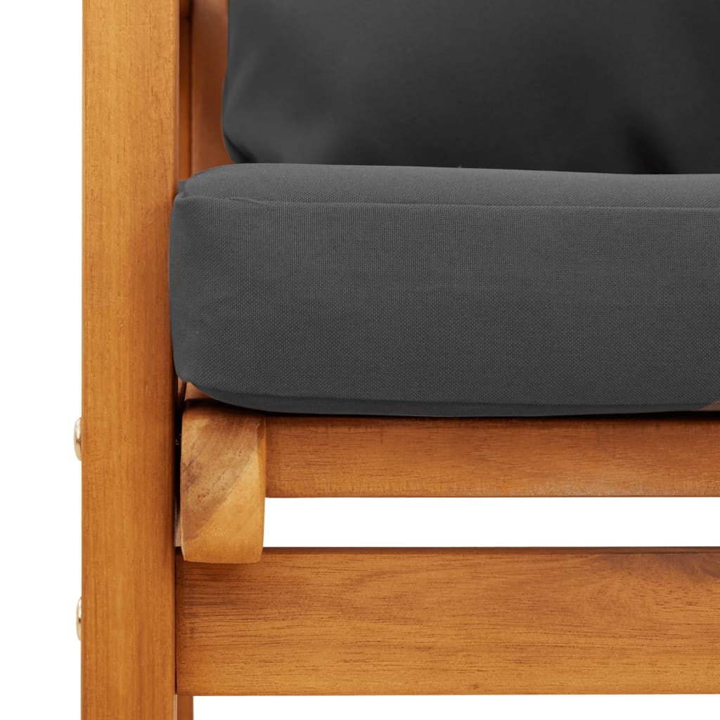 3-delige Loungeset met kussens massief acaciahout is nu te koop bij PeponiXL, paradijselijk wonen!