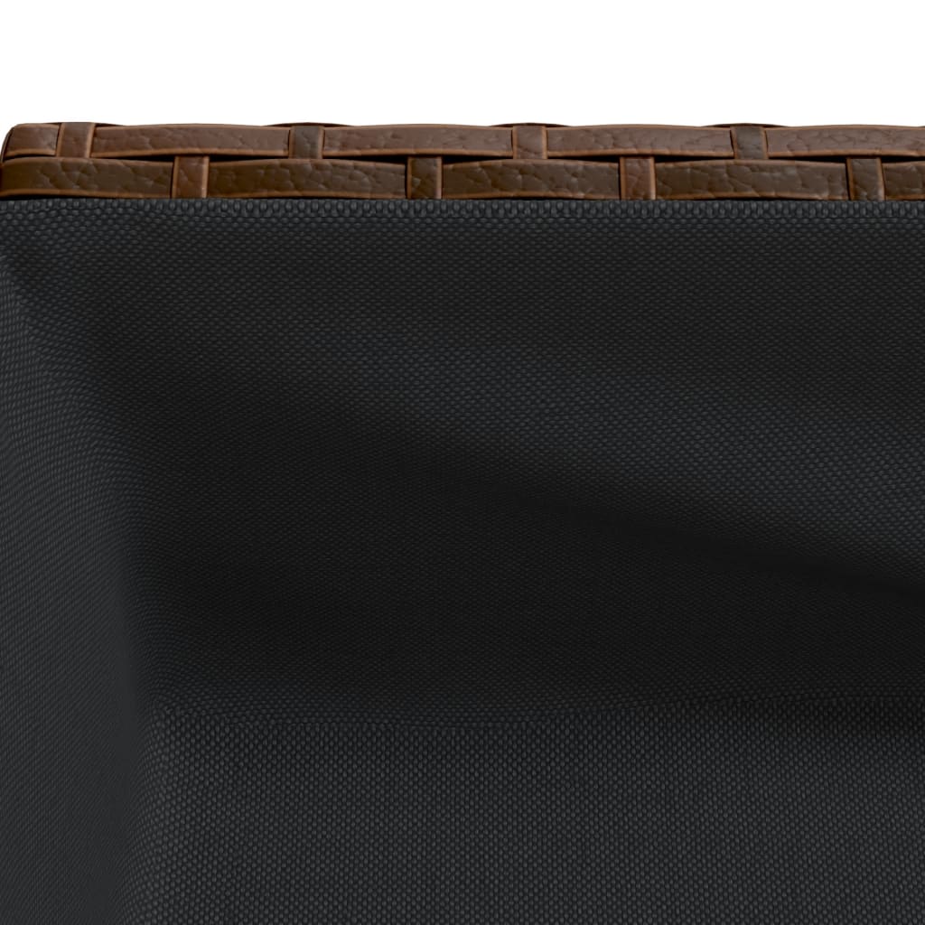 Plantenbakken met schap 2 st 70x28x70 poly rattan bruin is nu te koop bij PeponiXL, paradijselijk wonen!