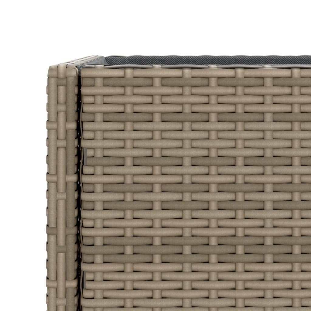 Plantenbakken met schap 2 st 70x28x70 poly rattan grijs is nu te koop bij PeponiXL, paradijselijk wonen!