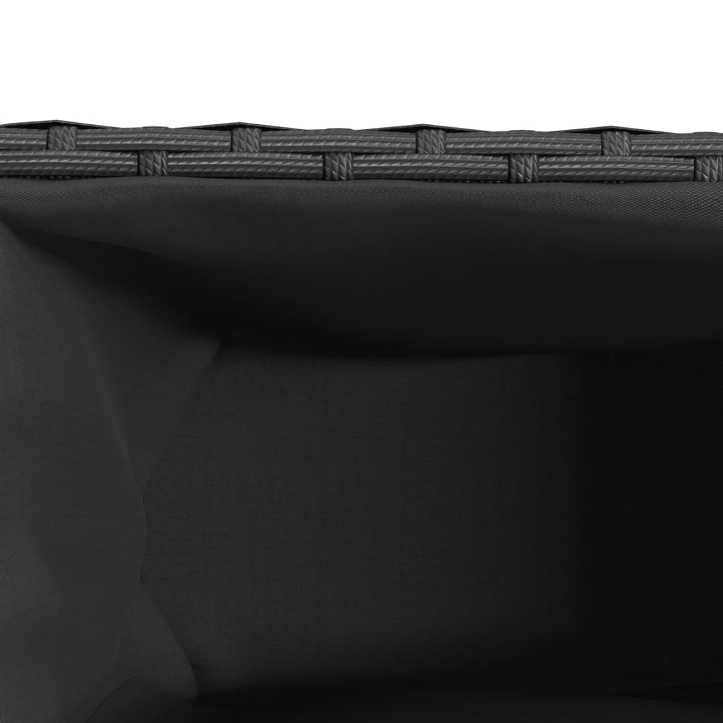 Plantenbakken met 2 potten 2 st 90x20x40 cm poly rattan zwart is nu te koop bij PeponiXL, paradijselijk wonen!