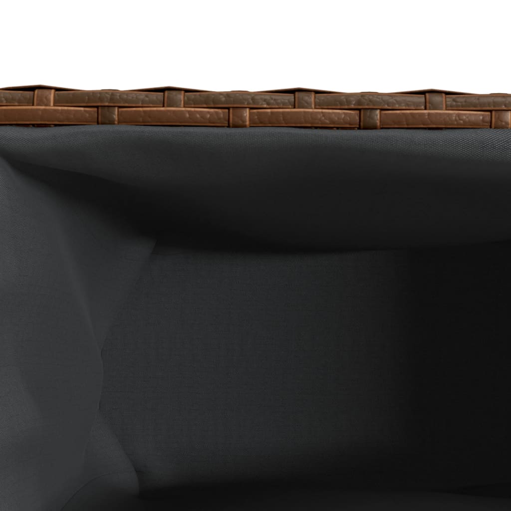 Plantenbakken met 2 potten 2 st 90x20x40 cm poly rattan bruin is nu te koop bij PeponiXL, paradijselijk wonen!
