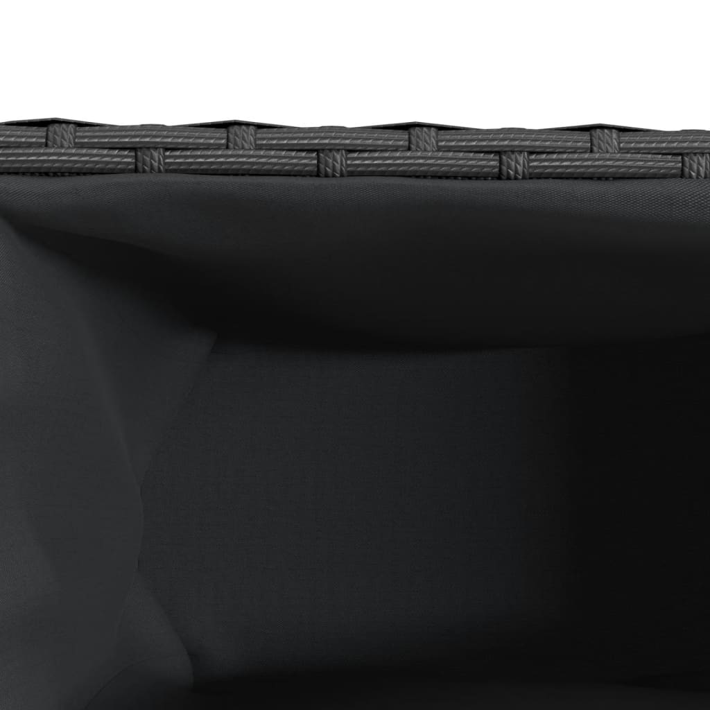 Plantenbakken met 3 potten 2 st 105x30x32 cm poly rattan zwart is nu te koop bij PeponiXL, paradijselijk wonen!