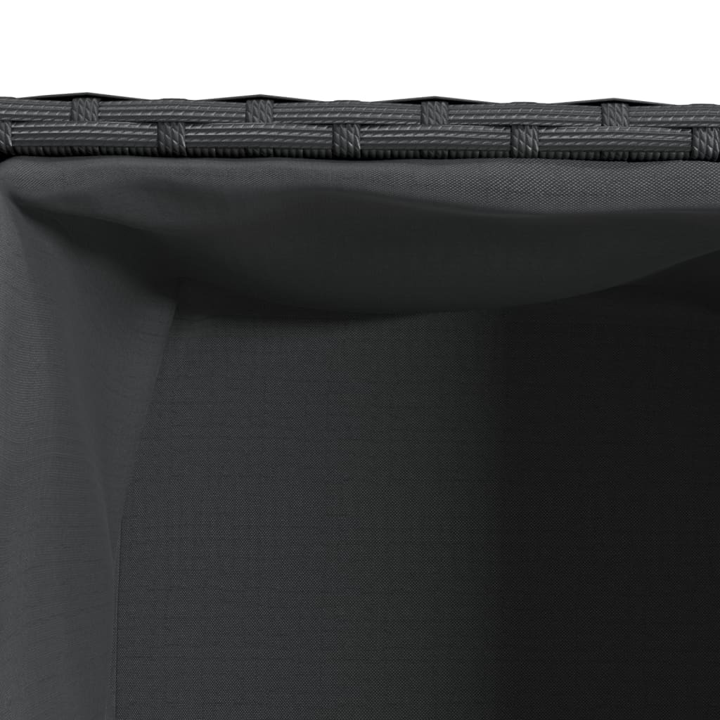 Plantenbakken met 2 potten 2 st 72x30x32 cm poly rattan zwart is nu te koop bij PeponiXL, paradijselijk wonen!