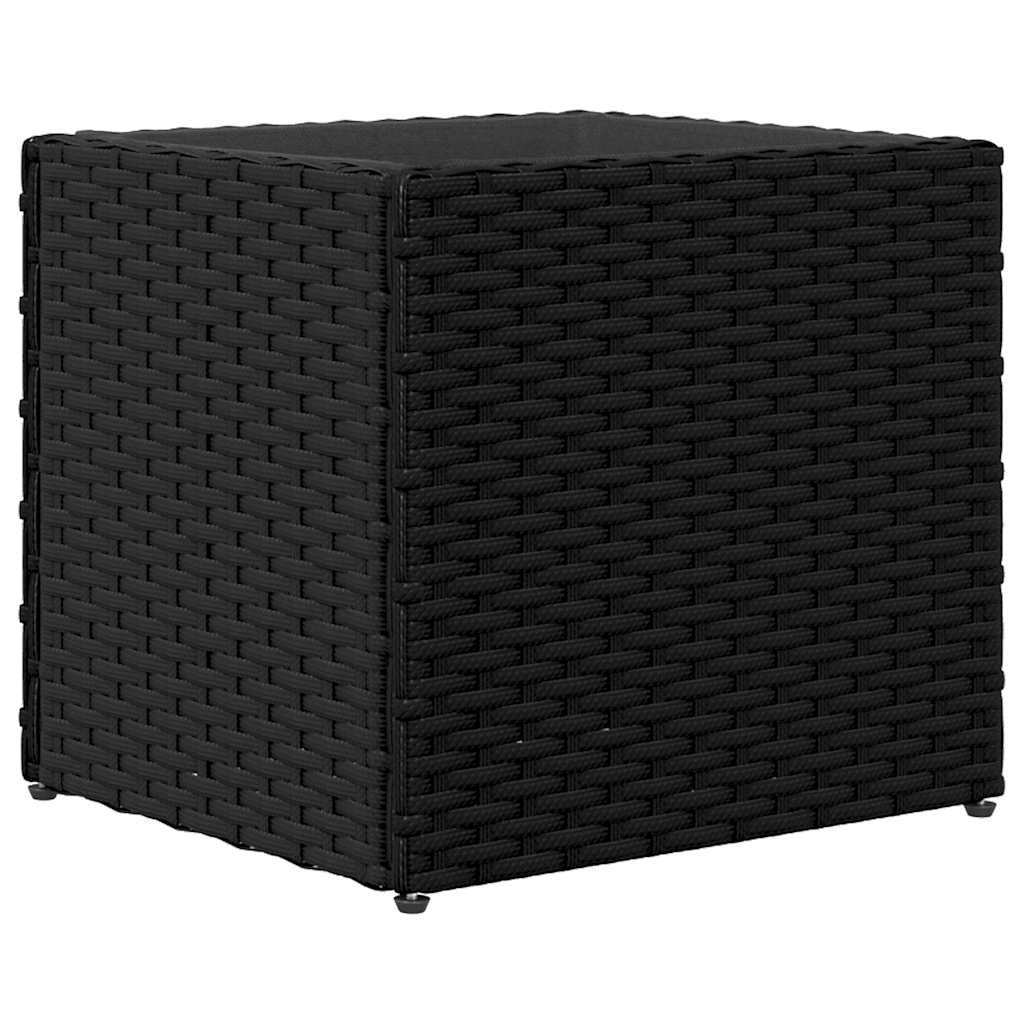 Plantenbakken 2 st 36x30x32 cm poly rattan zwart is nu te koop bij PeponiXL, paradijselijk wonen!