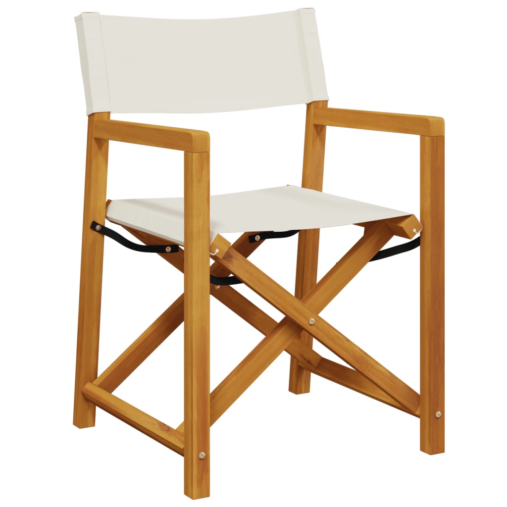 Tuinstoelen 6 st inklapbaar stof crèmewit is nu te koop bij PeponiXL, paradijselijk wonen!