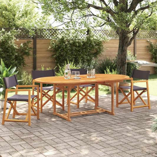 Tuinstoelen 4 st inklapbaar stof donkergrijs is nu te koop bij PeponiXL, paradijselijk wonen!