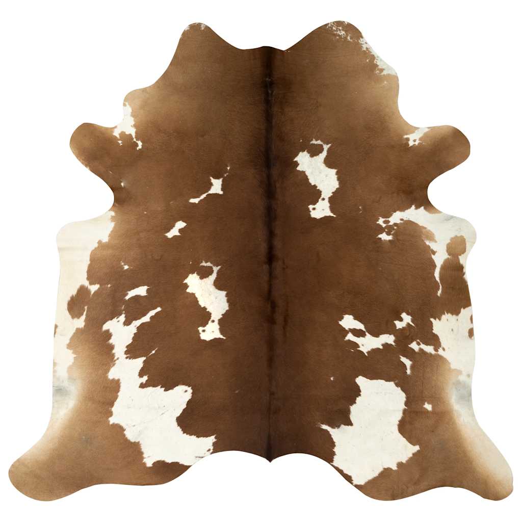 Vloerkleed 180x220 cm echte koeienhuid bruin en wit is nu te koop bij PeponiXL, paradijselijk wonen!