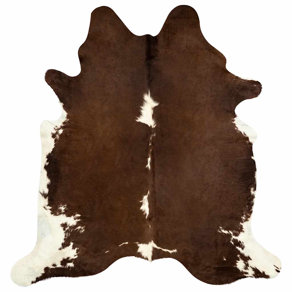 Vloerkleed 180x220 cm echte koeienhuid bruin en wit is nu te koop bij PeponiXL, paradijselijk wonen!