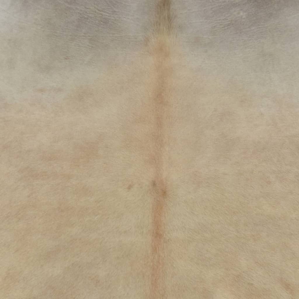 Vloerkleed 180x220 cm echte koeienhuid beige is nu te koop bij PeponiXL, paradijselijk wonen!