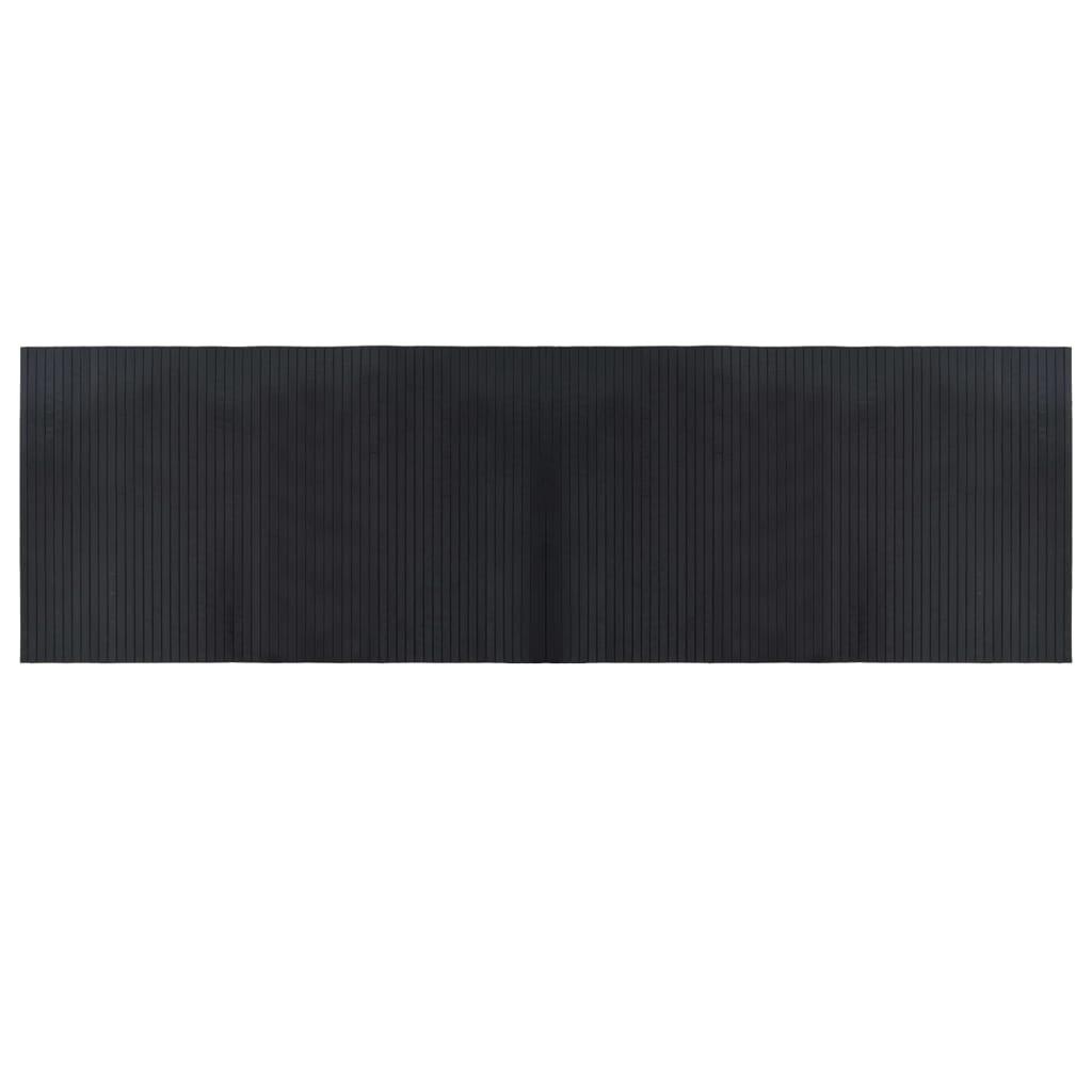 Vloerkleed rechthoekig 60x200 cm bamboe zwart is nu te koop bij PeponiXL, paradijselijk wonen!