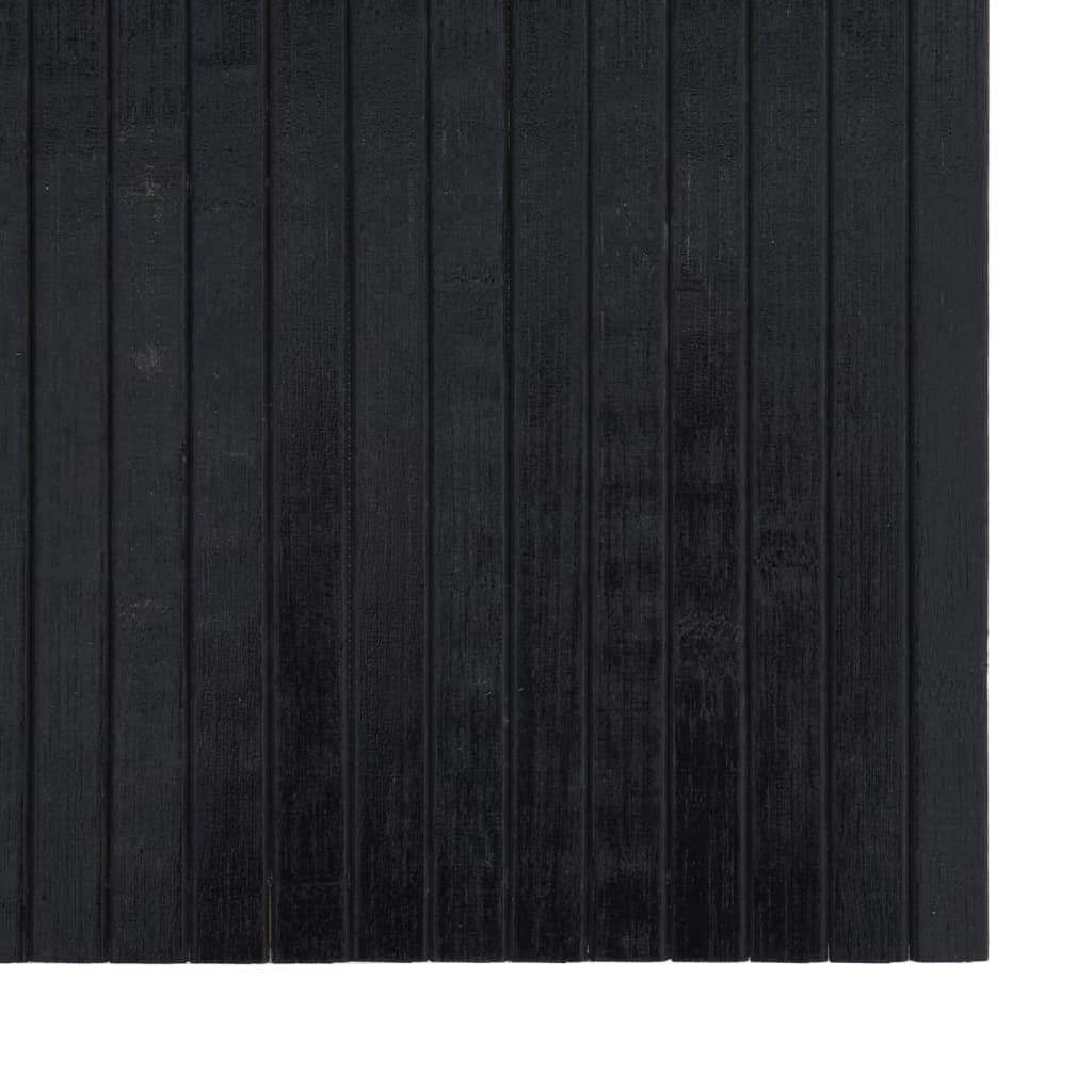 Vloerkleed rechthoekig 60x200 cm bamboe zwart is nu te koop bij PeponiXL, paradijselijk wonen!