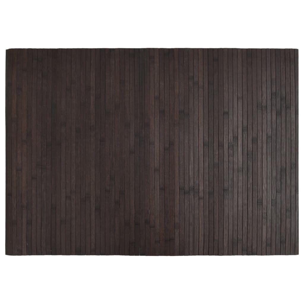 Vloerkleed rechthoekig 70x100 cm bamboe donkerbruin is nu te koop bij PeponiXL, paradijselijk wonen!