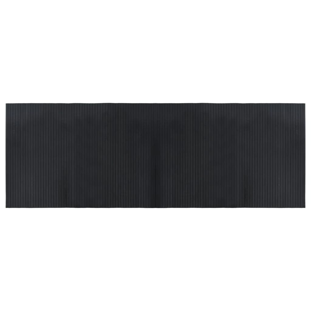 Vloerkleed rechthoekig 70x200 cm bamboe zwart is nu te koop bij PeponiXL, paradijselijk wonen!