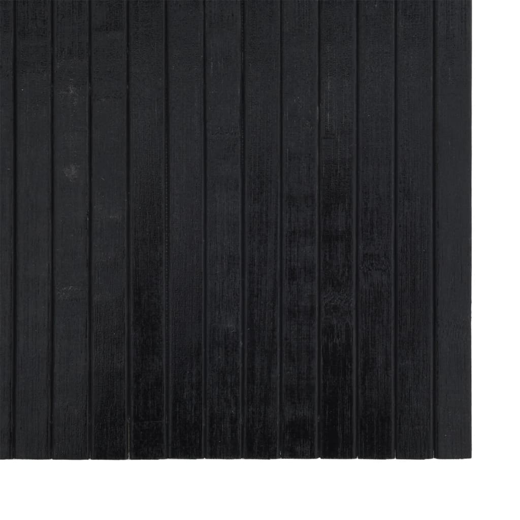Vloerkleed rechthoekig 70x200 cm bamboe zwart is nu te koop bij PeponiXL, paradijselijk wonen!