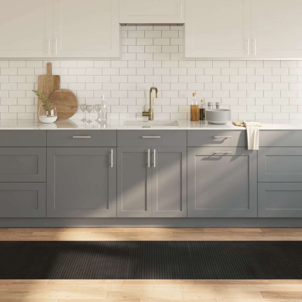 Vloerkleed rechthoekig 70x300 cm bamboe zwart is nu te koop bij PeponiXL, paradijselijk wonen!