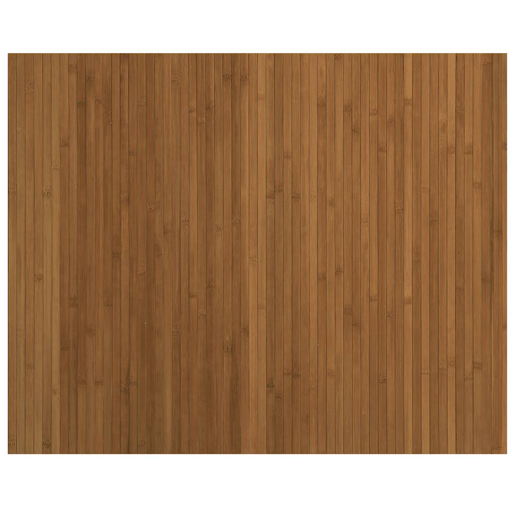 Vloerkleed rechthoekig 80x100 cm bamboe bruin