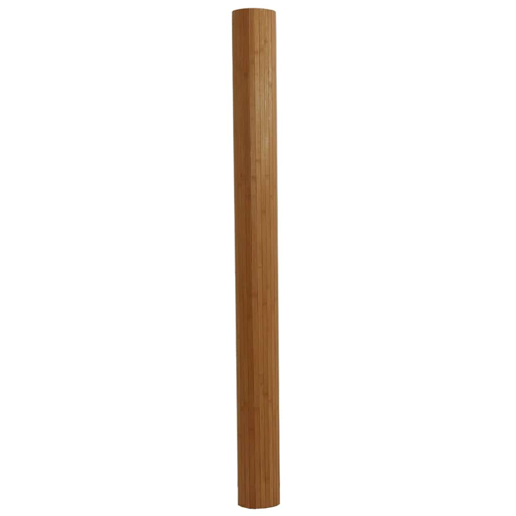 Vloerkleed rechthoekig 80x100 cm bamboe bruin