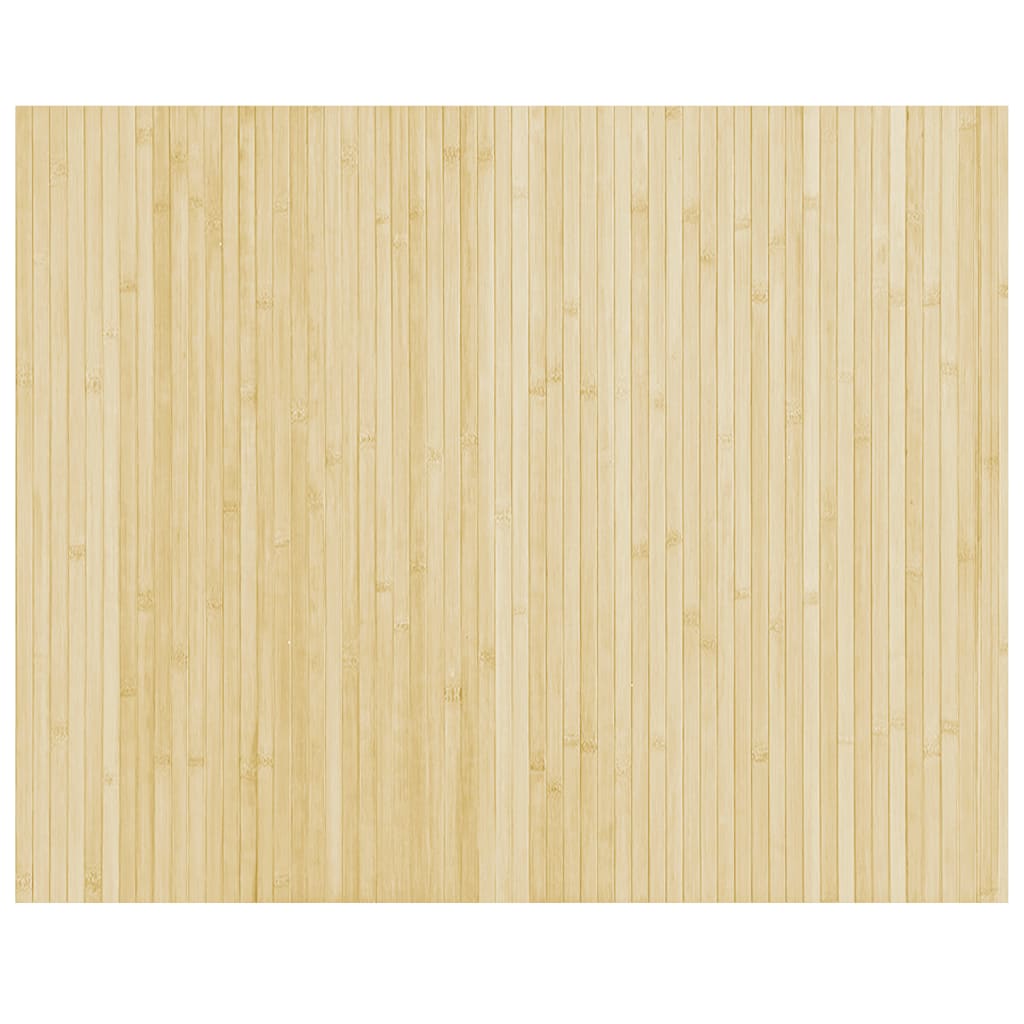 Vloerkleed rechthoekig 80x100 cm bamboe lichtnaturel is nu te koop bij PeponiXL, paradijselijk wonen!