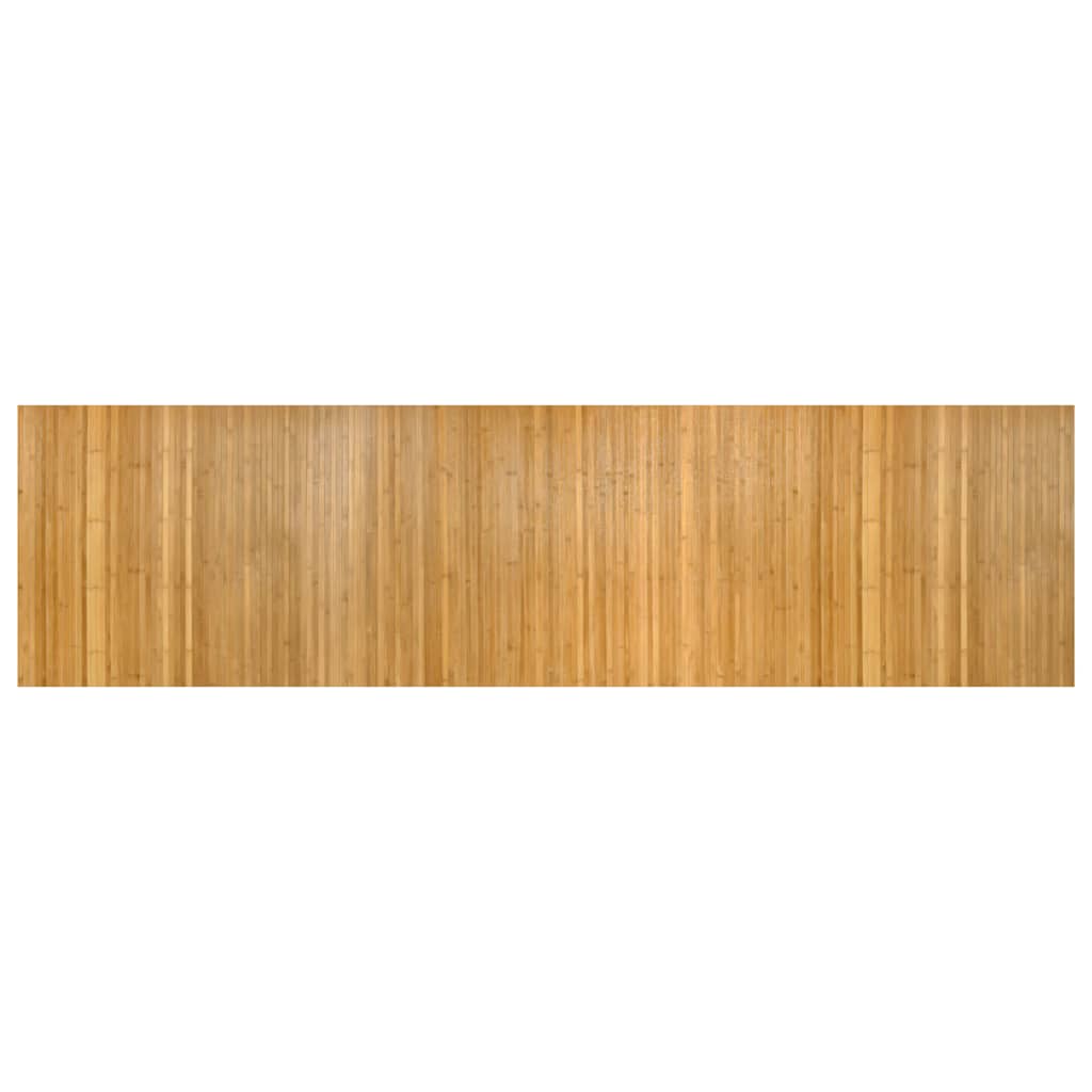 Vloerkleed rechthoekig 80x300 cm bamboe naturel
