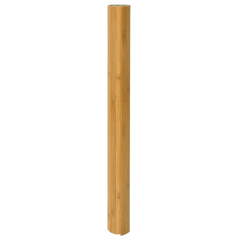 Vloerkleed rechthoekig 80x300 cm bamboe naturel